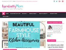 Tablet Screenshot of essentiallymom.com